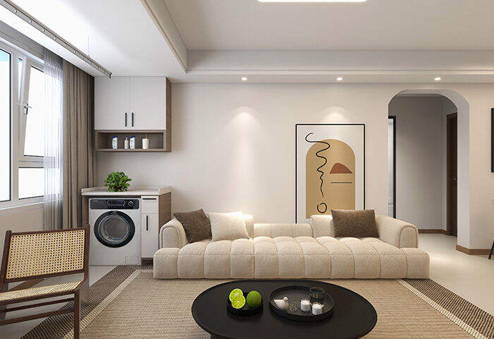 都市逸品95㎡两室两厅现代风格装修案例效果图