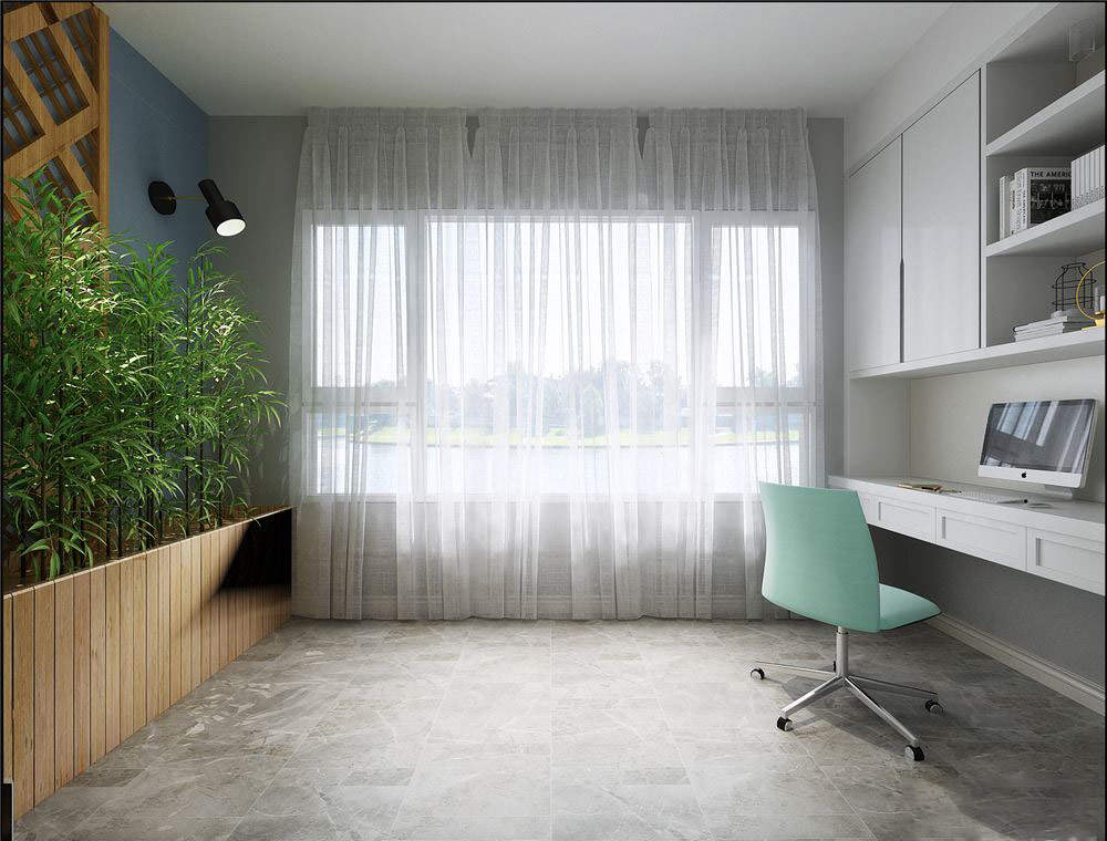 鲁润静园102平方三居室美式风格设计案例