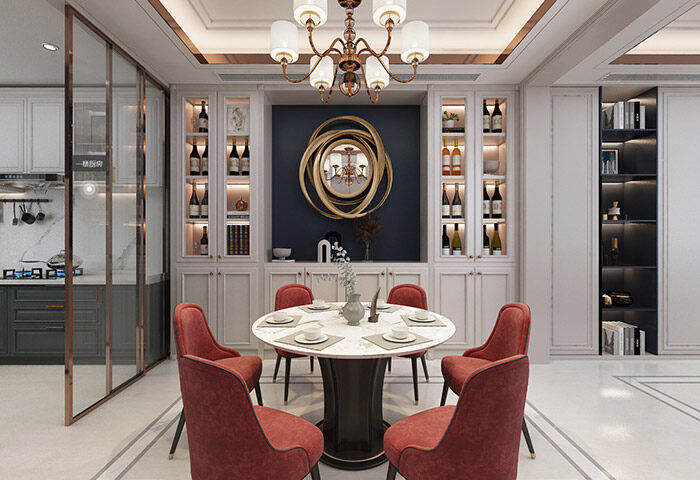 九里风华478㎡别墅法式风格装修案例效果图