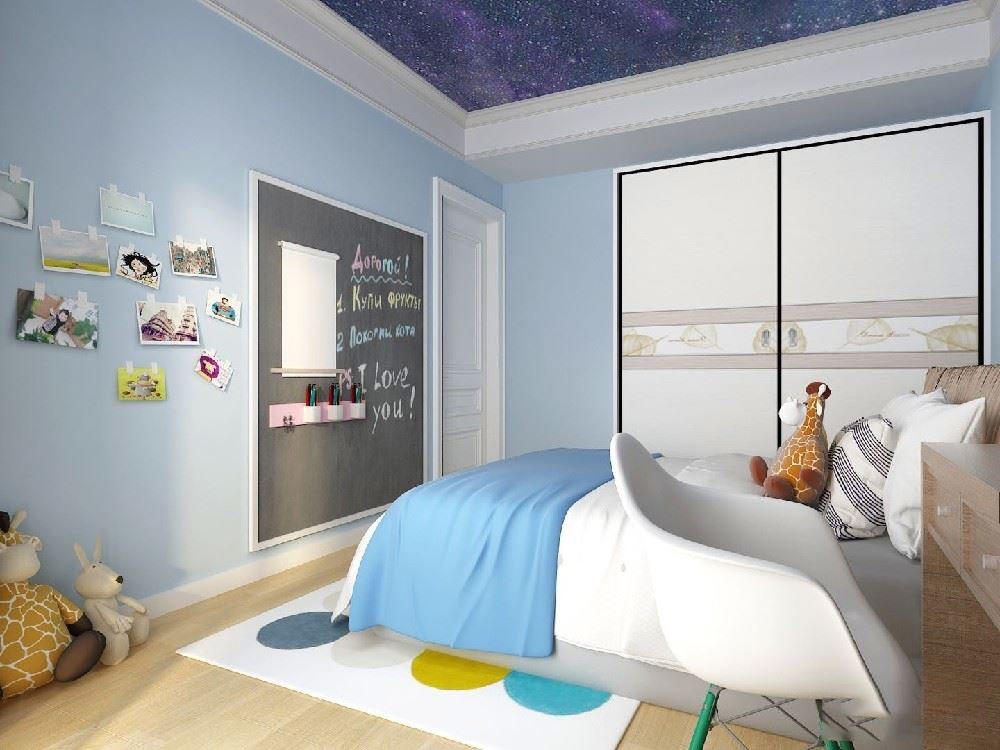 卓越蔚蓝群岛150平方三居室现代风格设计案例