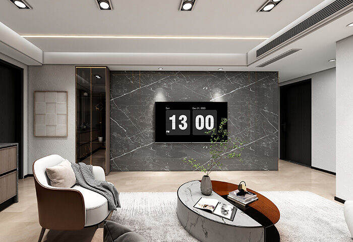 新城花园140㎡平层现代风格装修案例效果图